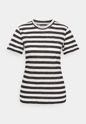 SHORT SLEEVE ROUND NECK SLIM FIT STRIPED - Print T-shirt - mutli/dark atlantic