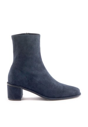 Scarpa stivaletti pelle abrasivata blu da uomo | DIS