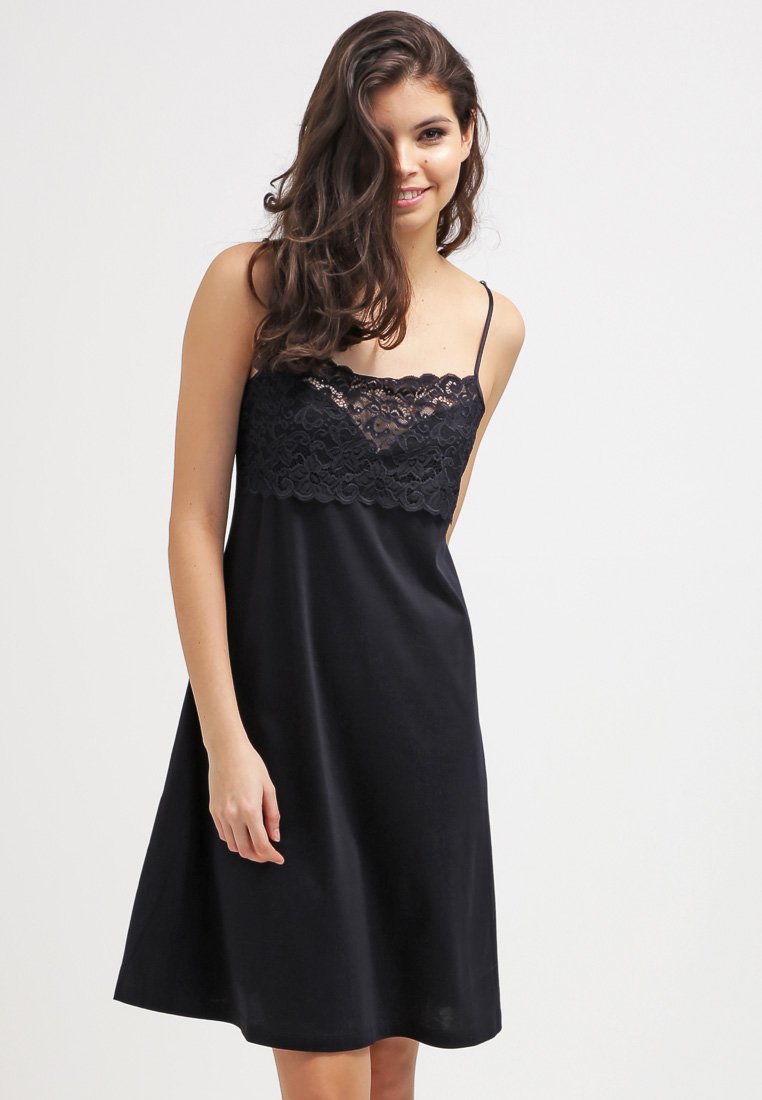 Hanro MOMENTS Camicia da notte black nero Zalando