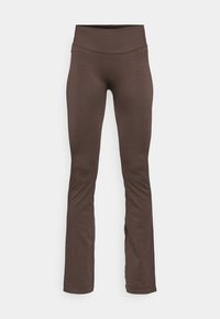 SEAMLESS CONTOUR FLARED LEGGING - Trikoot - black coffee
