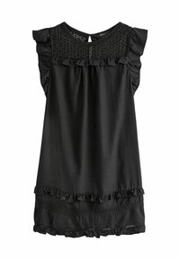 Next FRILL SLEEVE  TALL  REGULAR FIT - Rochie de zi - black