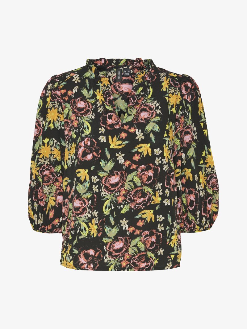 Vero Moda VMSERENITY OLIVIA - Μπλούζα - black/serenity