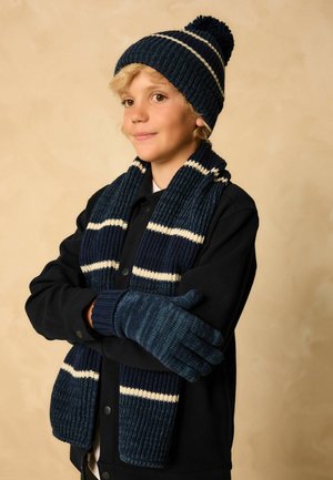 Next, REGULAR FIT SET 3 PIECE - Fingerhandschuh - blue white stripe