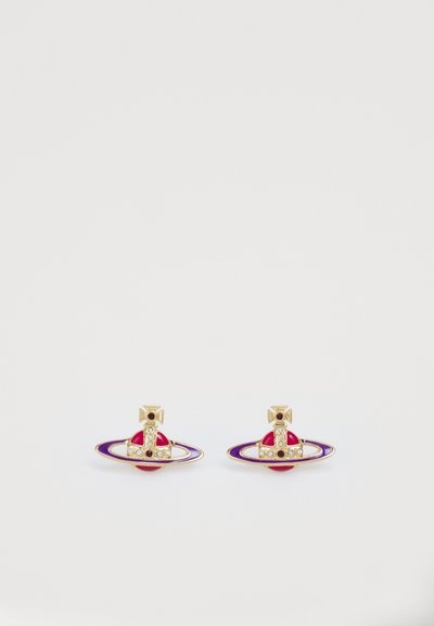 Vivienne Westwood SMALL NEO RELIEF EARRINGS - Fülbevalók - gold-coloured/purple/red