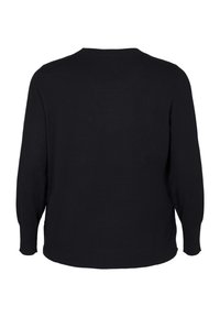 Zizzi FLASH MIT RUNDHALSAUSSCHNITT - Džemperis - black