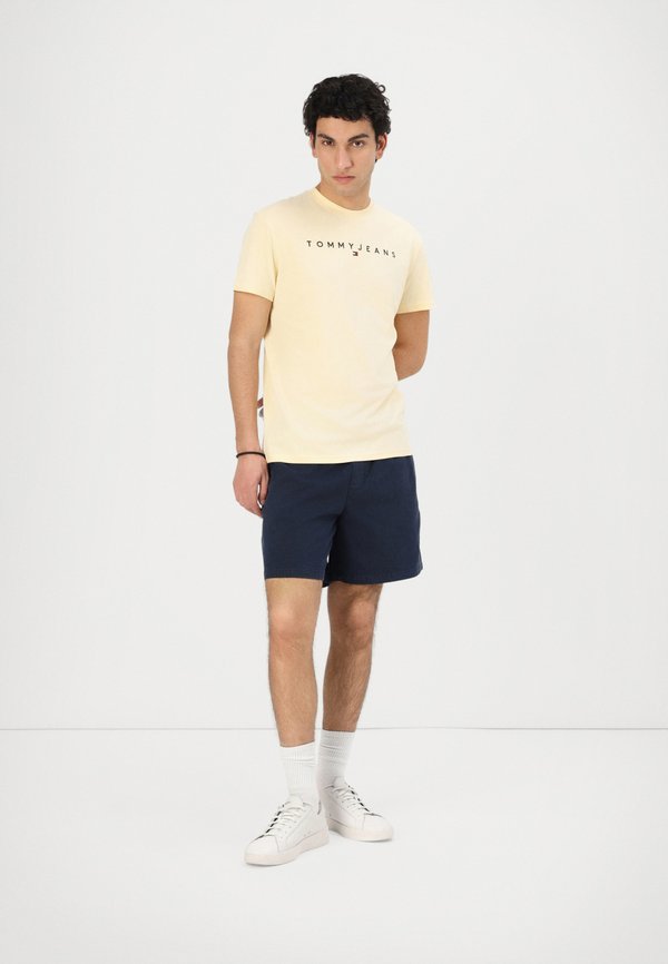 LINEAR LOGO TEE - Basic T-shirt - custard cream3