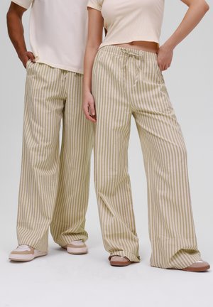 UNISEX - Bukse - ecru/green