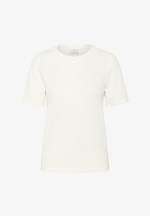Kaffe SAMANTHA - Camiseta básica - chalk cc
