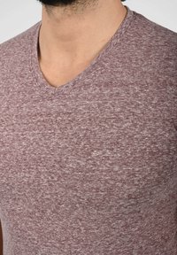 Solid SDALARUS - T-shirts print - wine red melange
