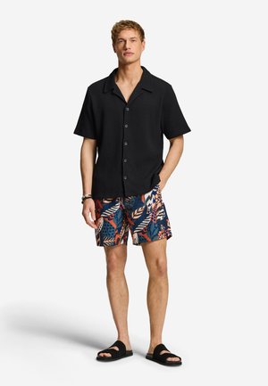 The Sunshine Brand, DEAN WAFFLE STRUCTURE - Majica - black