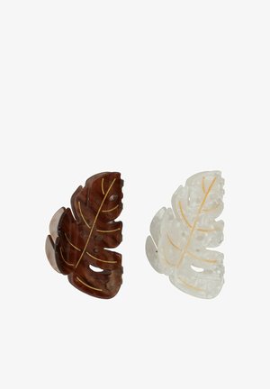 TRISA Accessoires, HAIRCLIP 2 PACK - HAIR-STYLING ACCESSOIRES - Haar-Styling-Accessoires - brown - white