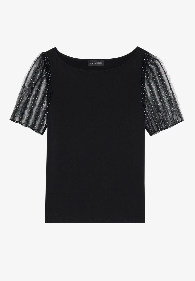 Anna Field T-shirt print zwart