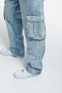 2Y Studios BELUN BAGGY - Vrećaste traperice - light blue