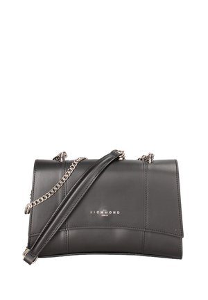 John Richmond Borsa a tracolla - black and silver