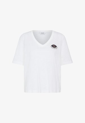 b.young, BYPALORA VNECK - T-shirt con stampa - marshmallow eye emb.