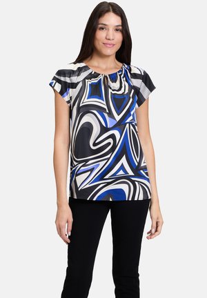 Betty Barclay CASUAL-MIT MUSTER - Blouse - schwarz blau
