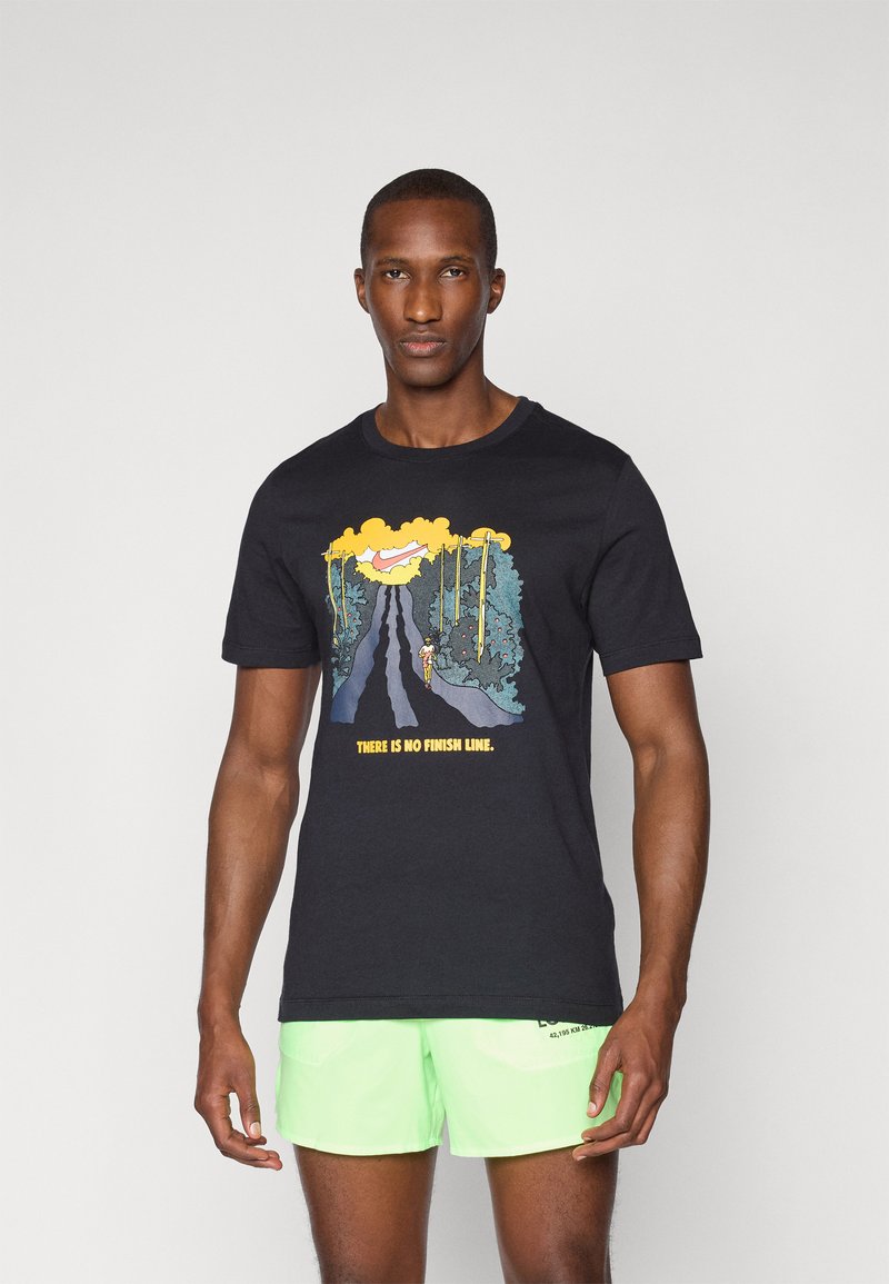 Nike Performance - TEE RUN - Print T-shirt - black, Enlarge
