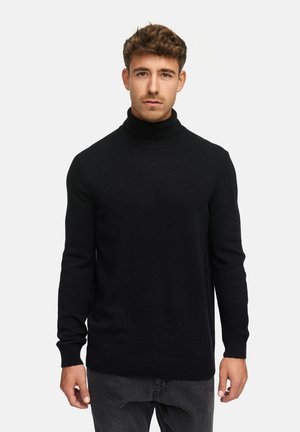 MARGOUS ROLL NECK - Striktrøje - black