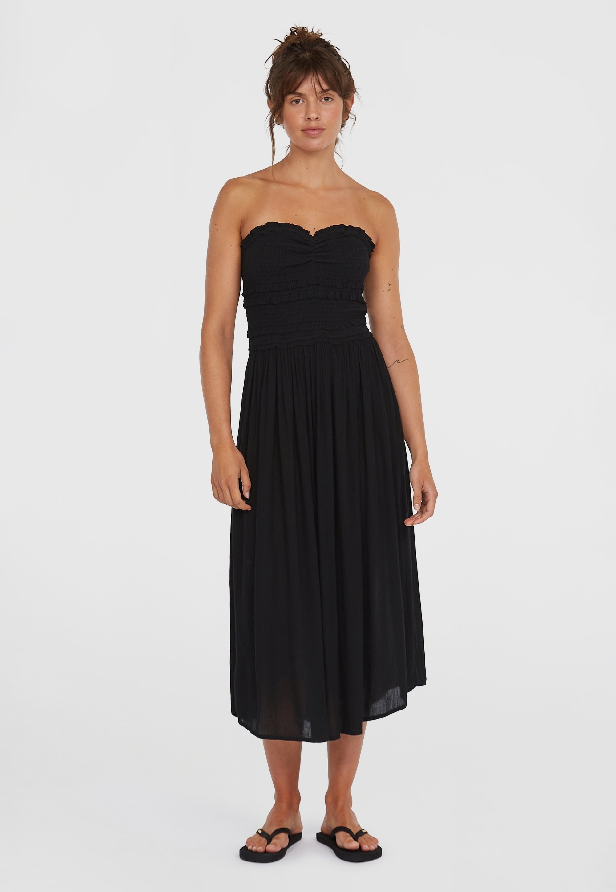 knee length dresses for ladies Devyn Cabella Midi Dress - Multi Clr