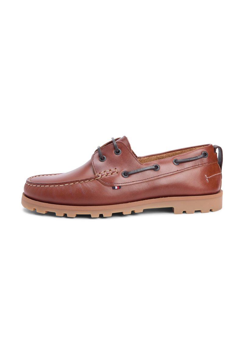 Tommy Hilfiger LEATHER CLEAT LIGHTWEIGHT BOAT SHOES - Boat shoes ...