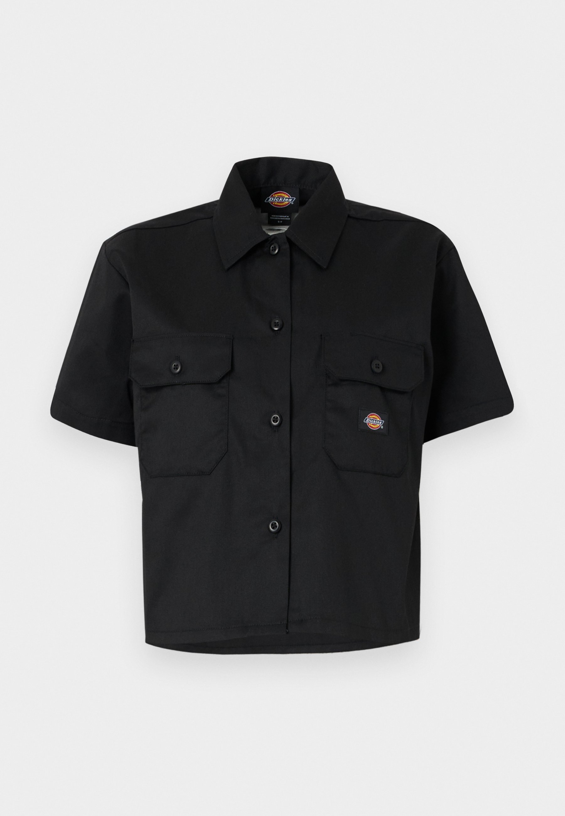 売れ筋商品|||ディッキーズ シャツ レディース トップス WORK SHIRT CROPPED - Button-down blouse - whitecap gray Dickies WORK SHIRT CROPPED - Button-down blouse - whitecap
