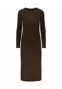 KYLIE LS O-NECK MIDI NOOS - Jersey dress - chicory coffee