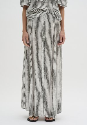 MELISSAMW - Maxi sukně - snow white black stripe