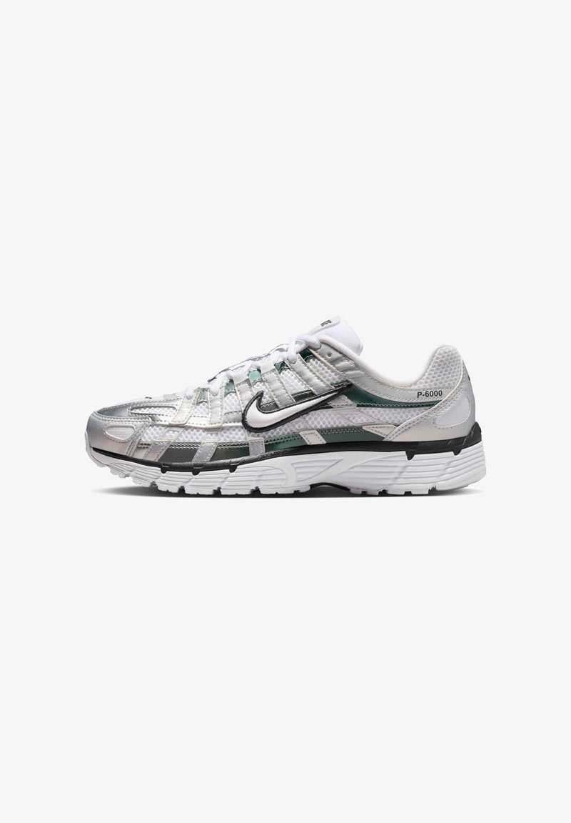 Nike P 6000 SE white/white-off white-dk smoke grey-mtlc silver/white