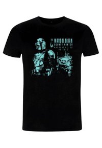 Henry Tiger STAR WARS: THE MANDALORIAN AND CUB UNISEX - Camiseta estampada - black