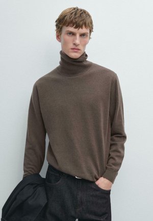 Striktrøje - brown
