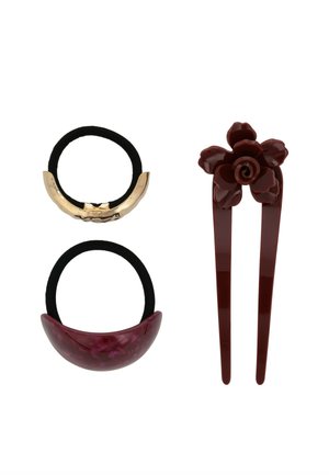 3 PACK  - Haar-Styling-Accessoires - gold - bordeaux