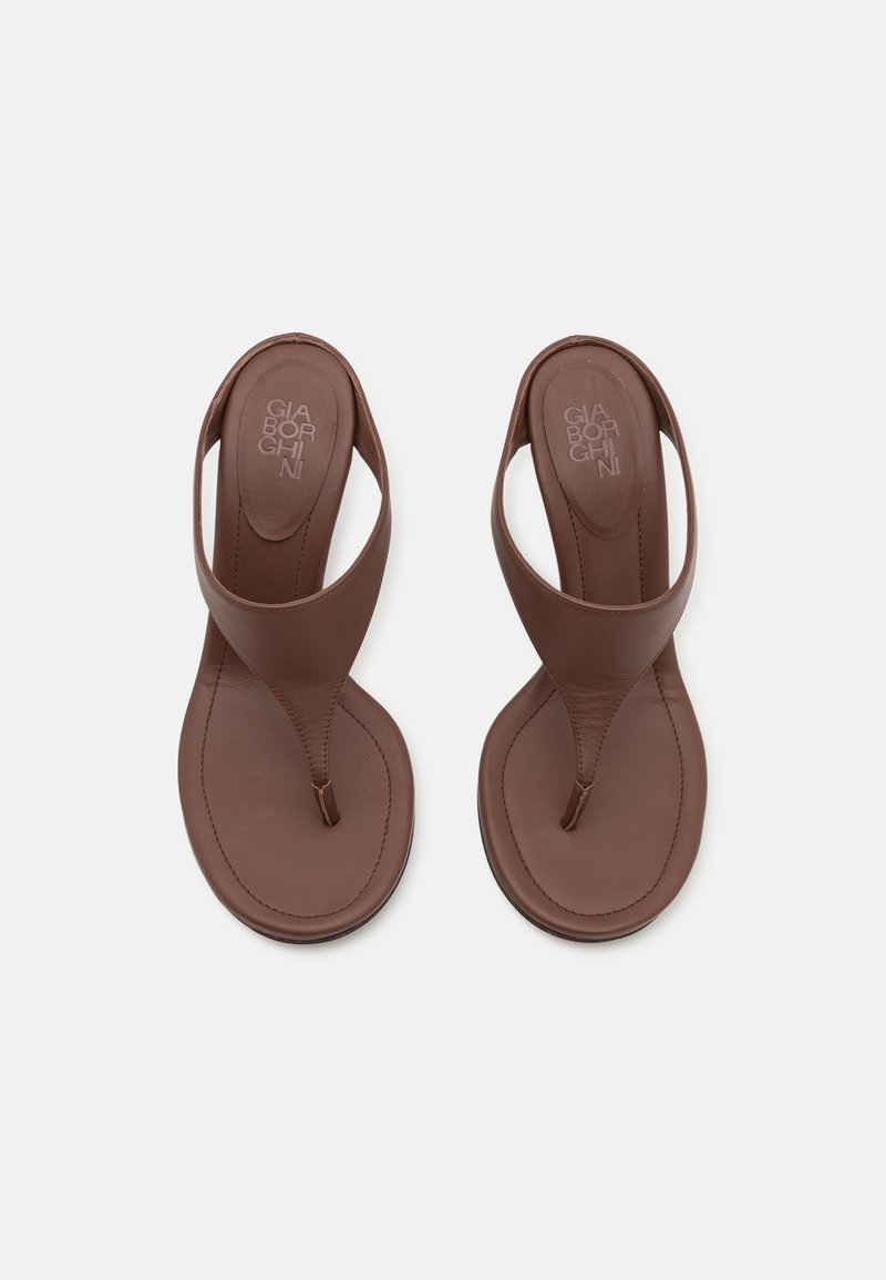 GIABORGHINI LARA - Mules à talons - brown
