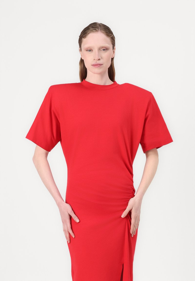 pinko red dress Pinko Cenerino stretch viscose dress for women - Red