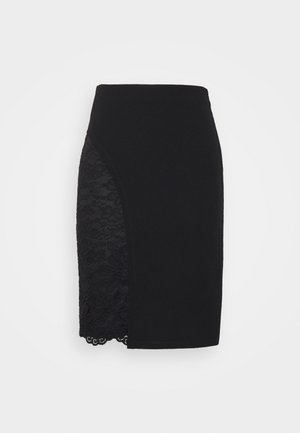 Anna Field Tall PANEL ASYMMETRIC SKIRT - Minifalda - black