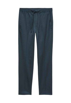 Marks & Spencer, TAPERED FIT ELASTICATED TROUSERS - Chino - navy