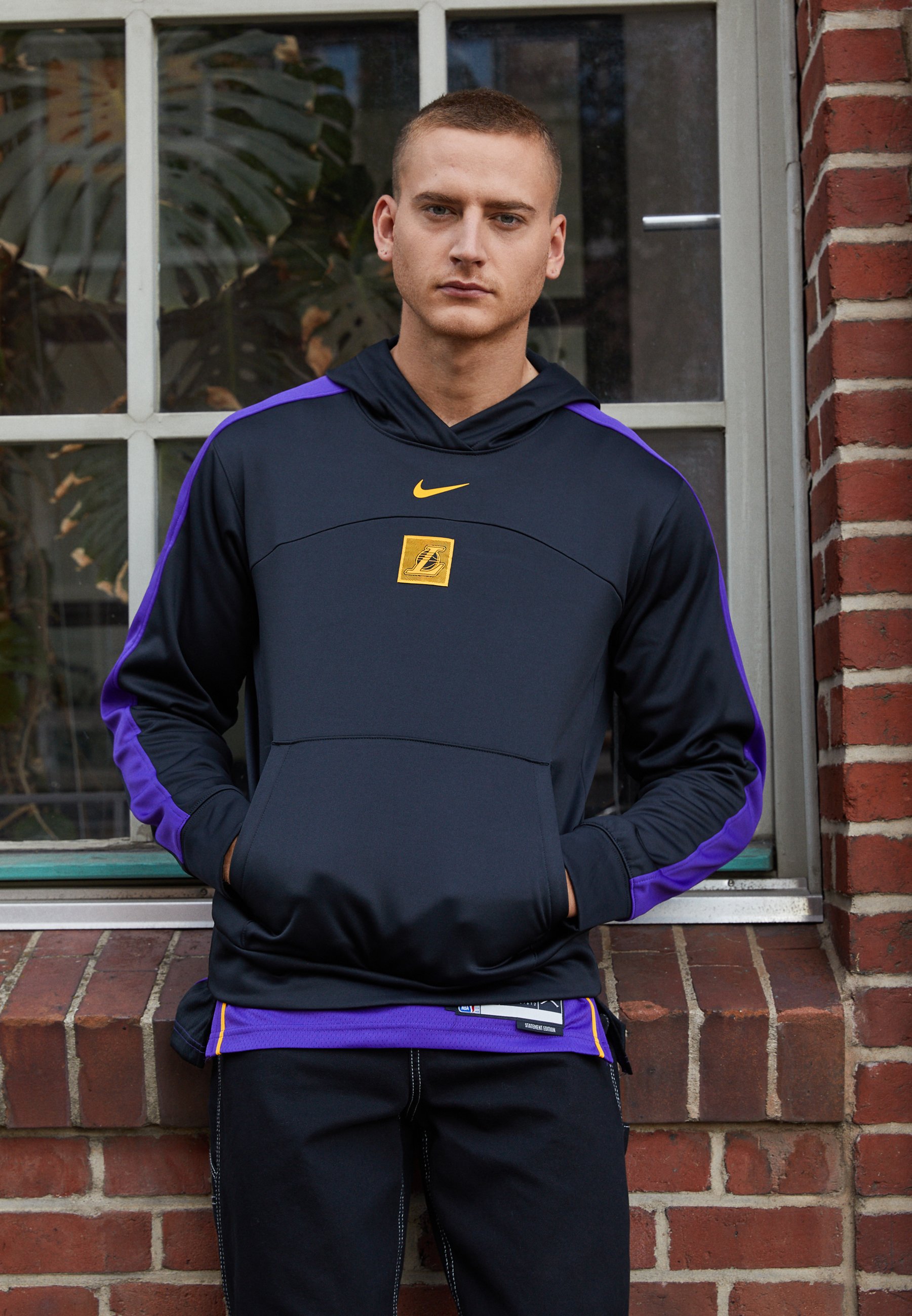 Nike Performance NBA LA LAKERS TRACKSUIT - Club wear - black/field