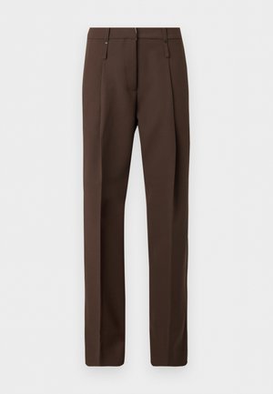 ELEVATED PLEAT - Püksid - brown