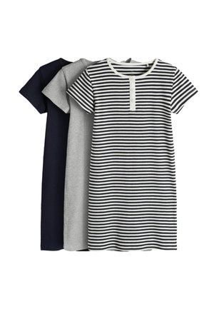 THE SET 3 PACK  - Neulemekko - blue grey stripe