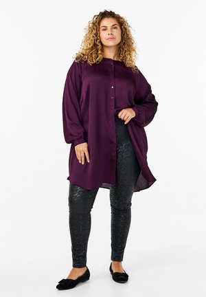 Zizzi Legging - black aop lace