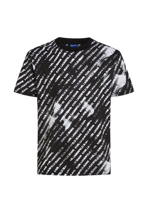 Karl Lagerfeld Jeans, KLJ REG AOP TEE - T-shirt imprimé - klj ombre logo