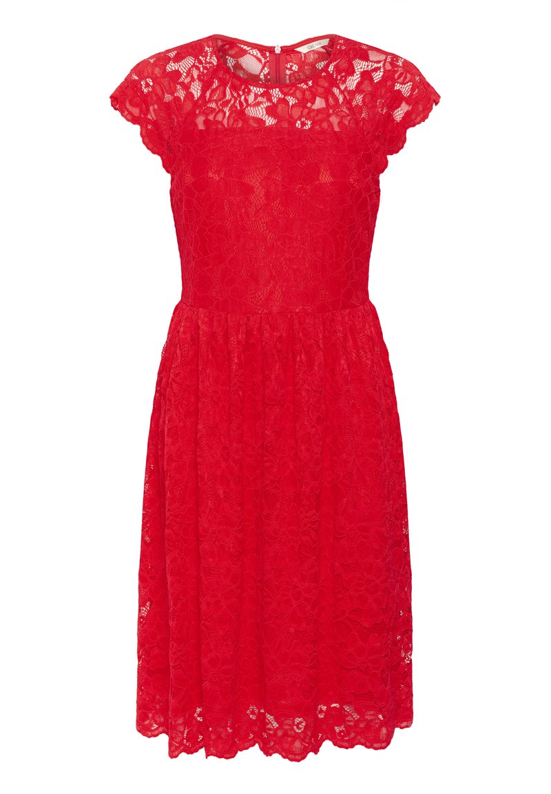 Cream CRPria Lace Sleeveless - Jurk - high risk red/rood - Zalando.nl