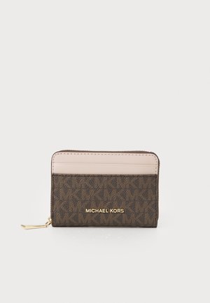 MICHAEL Michael Kors JET SET COIN CARD CASE - Portefeuille - brn/sftpink
