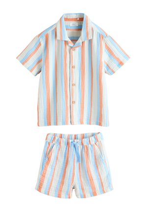 Next REGULAR FIT - SHORT SLEEVE SET - Shorts - blue orange stripe