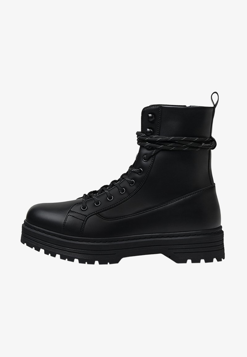 Bershka Cowboy- / Bikerstövletter - black