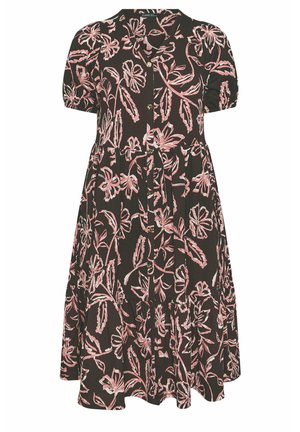 Evans, PLUS SIZE MIDI DRESSES - Robe chemise - chocolate