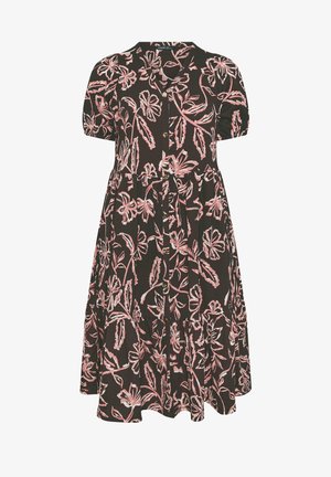 Evans, PLUS SIZE MIDI DRESSES - Robe chemise - chocolate