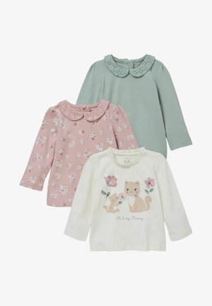 3 PACK - Camiseta de manga larga - snow white