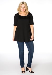 YOEK KURZARM - T-shirts basic - black