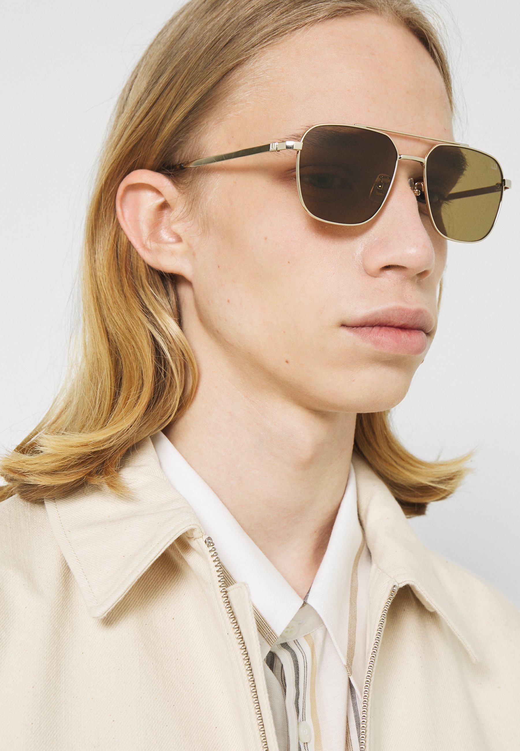 Dunhill Occhiali da sole - gold-coloured/brown/dorato - Zalando.it