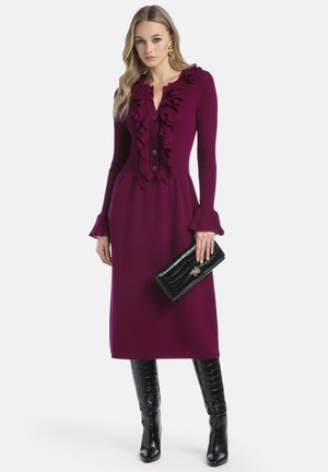 MARANO - Rochie tricotată - ciclamino